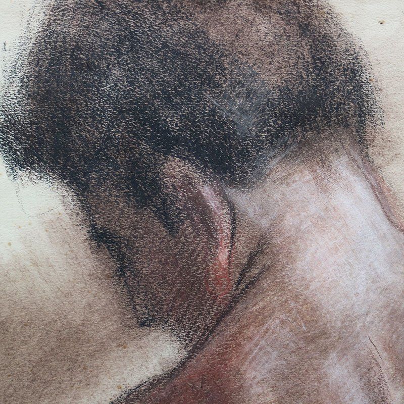 Giacomelli Ferruccio, Figure Of Athlete, 1954, Graphite, Framed photo Art