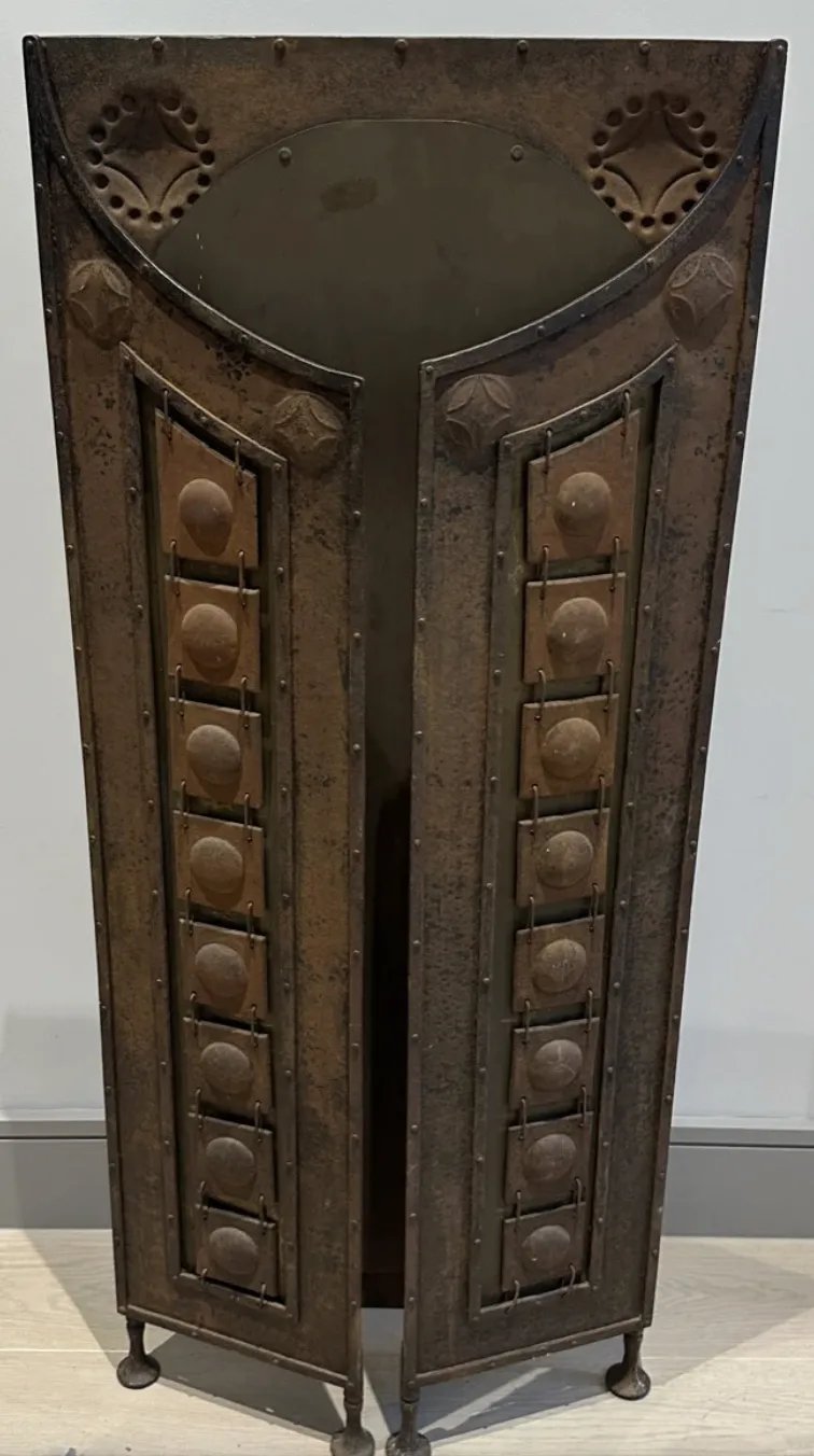 1910 German Arts & Crafts Decorative Screen Attributed To Richard Riemerschmid photo Home Decor