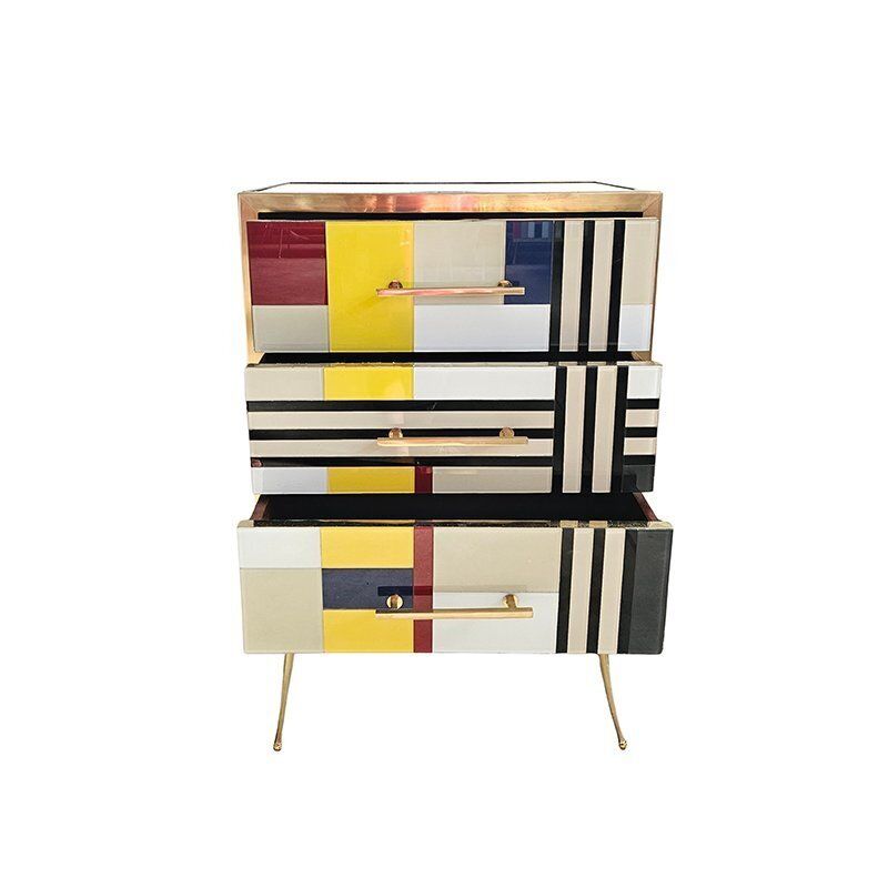 Glass Bedside Tables, 1980s, Set Of 2 photo Furniture