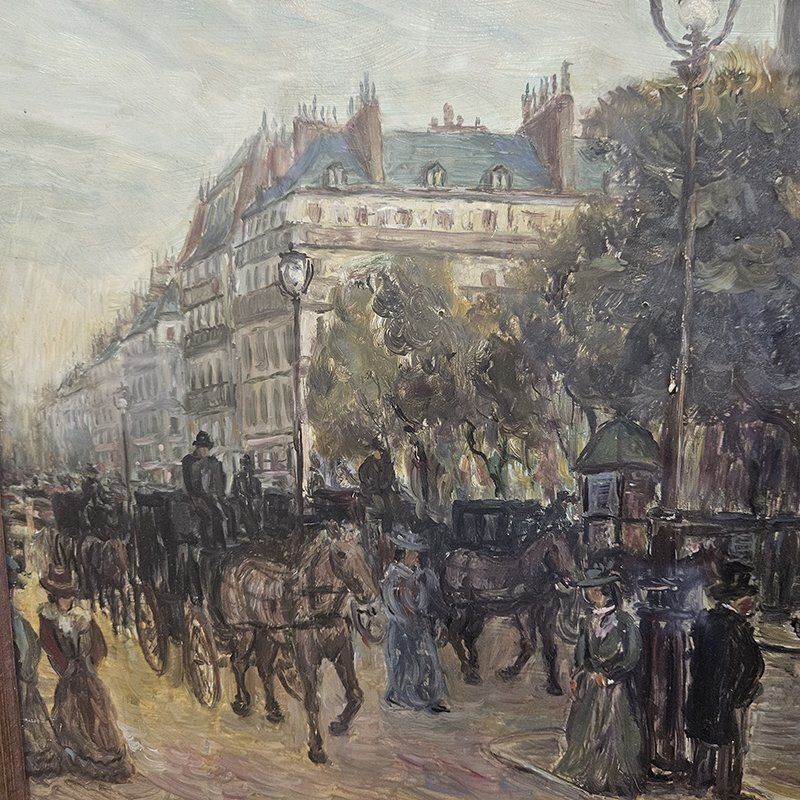 View Of Paris, 1960s, Oil On Canvas photo buy