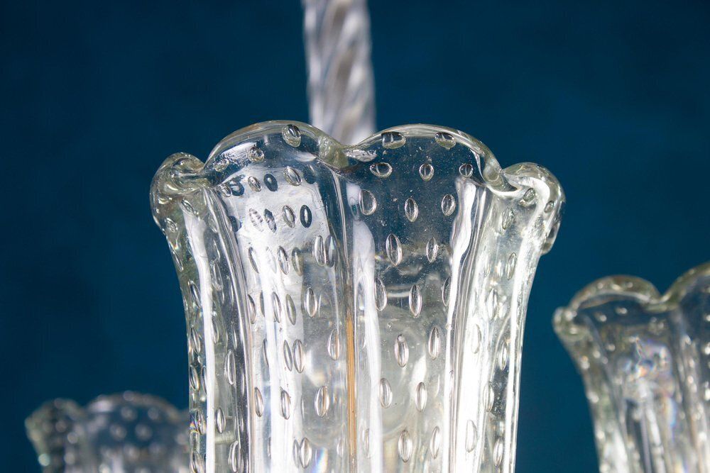 Art Deco Chandelier By Barovier & Toso photo vintage