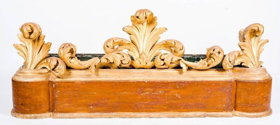 Large 18th Century Italian Giltwood Jardinière Or Planter photo Home Decor