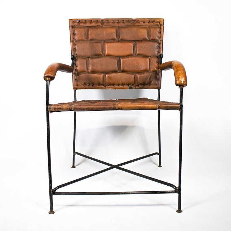 photo for sale Set Of Hand Crafted Leather Chairs, 1970s