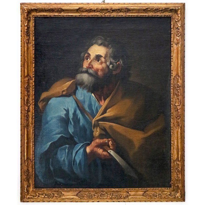 Neapolitan School Artist, Apostle Thaddeus, 17th Century, Oil On Canvas