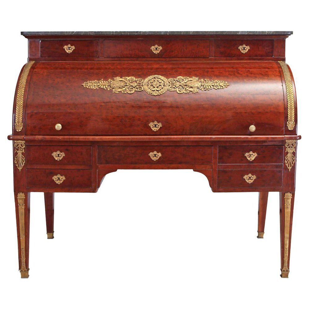 French Empire Mahogany Office Writing Table, 1810
