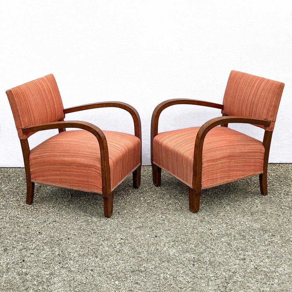 Set Of Art Deco Armchairs, 1940s photo furniture