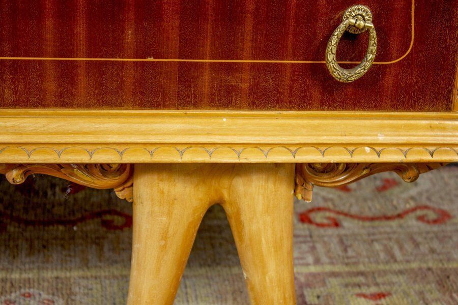 Art Deco Italian Commode In The Style Of Osvaldo Borsani, 1940s photo vintage
