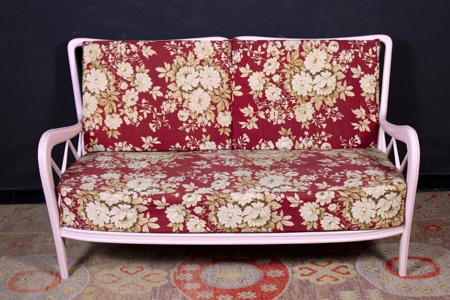 photo vinterior Mid Century Italian Pink Armchairs In The Style Of Paolo Buffa, 1950s