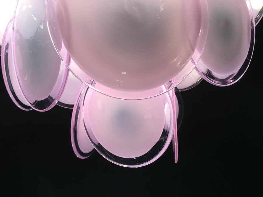 Disc Murano Chandelier From Vistosi, 1970s, Set Of 4 photo Lighting