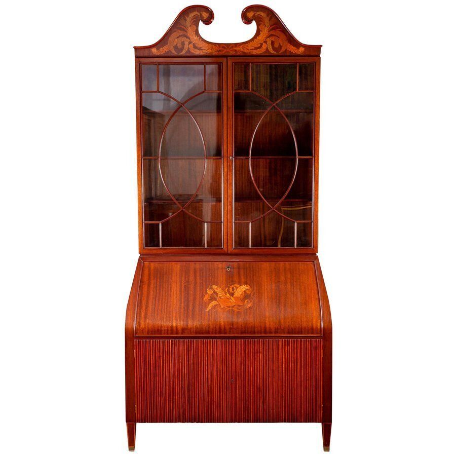 Mid Century Trumeau Bookcase Or Cabinet By Paolo Buffa, 1940