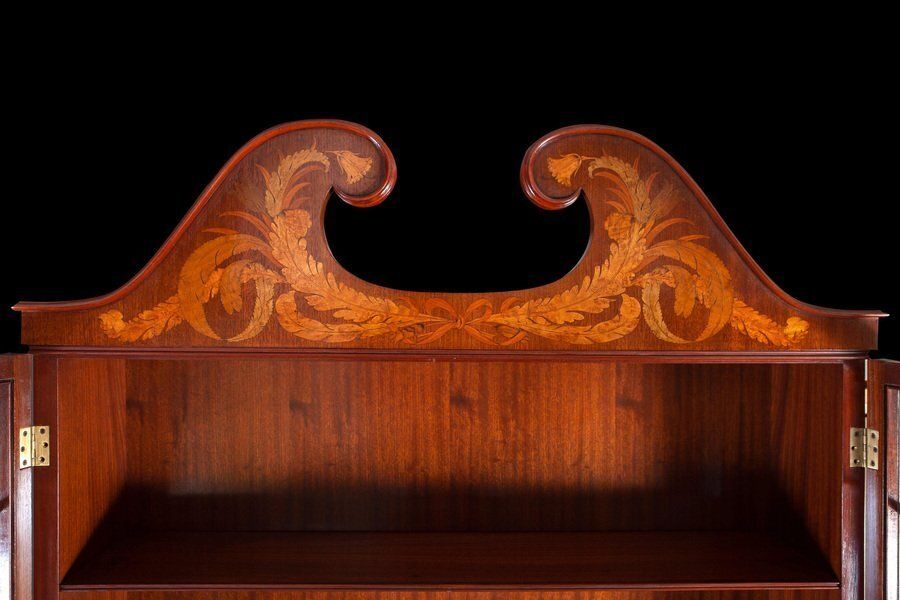 Mid Century Trumeau Bookcase Or Cabinet By Paolo Buffa, 1940 photo vintage
