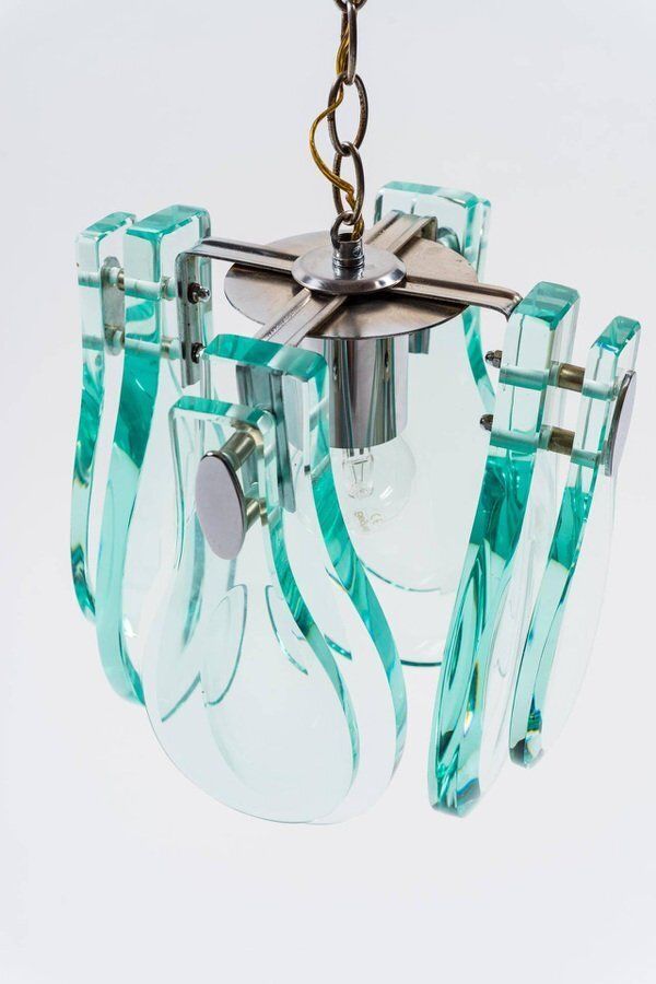 Pendant Lamp In The Style Of Fontana Arte, Italy, 1970s photo furniture