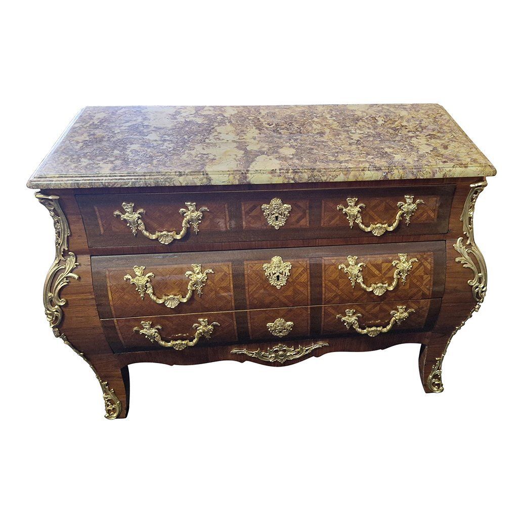 Louis XV Style French Chest Of Drawers, 1950s photo for sale