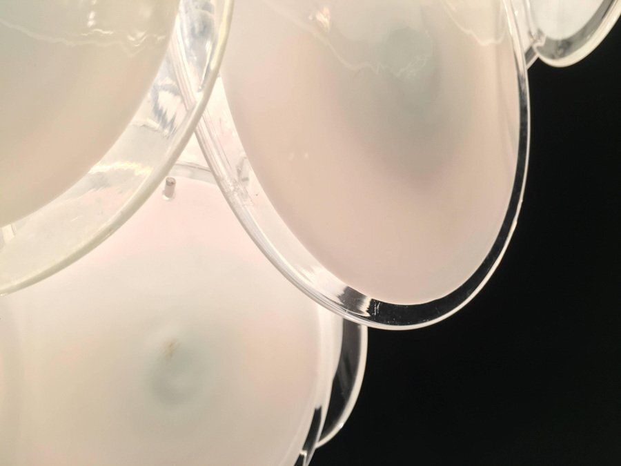 photo for sale Disc Murano Chandeliers From Vistosi, 1970s, Set Of 4