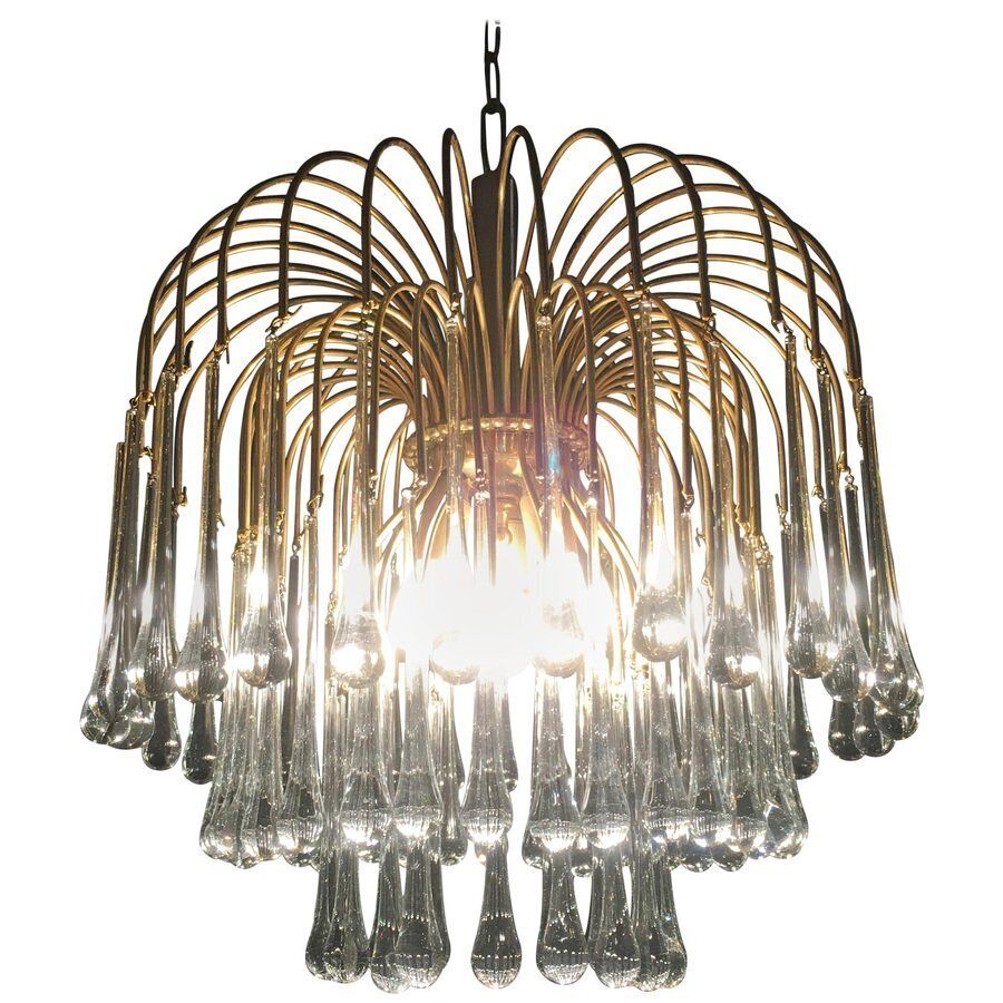 Murano Chandelier In The Style Of Venini, 1960s