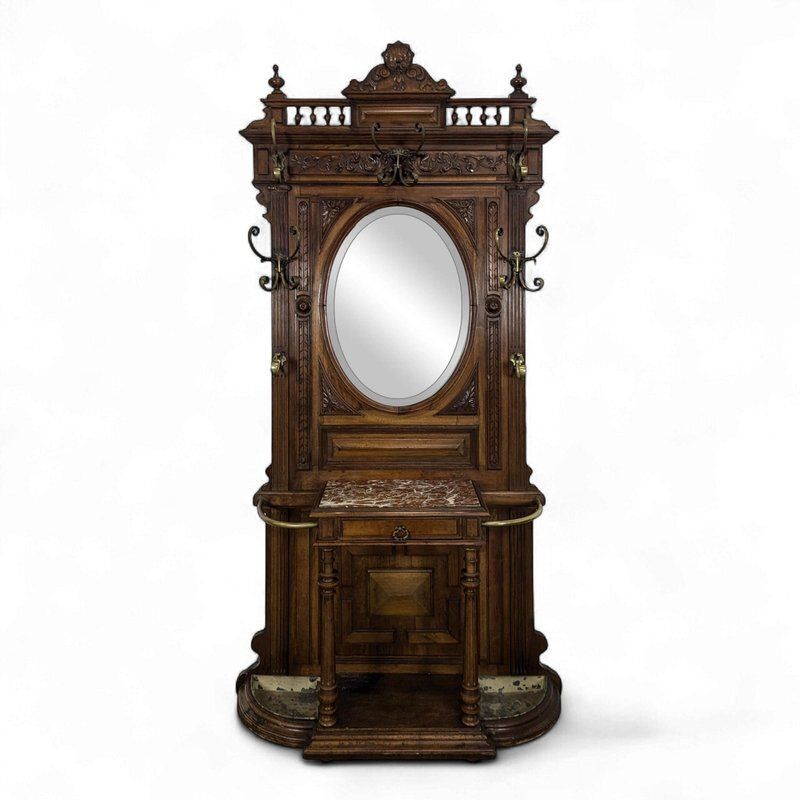 Walnut Cloakroom, Late 19th Century