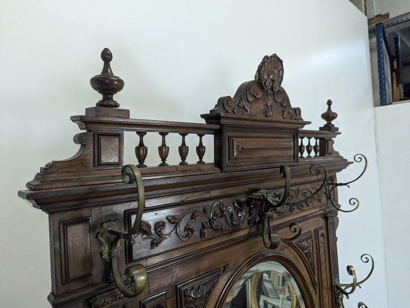 Walnut Cloakroom, Late 19th Century photo for sale