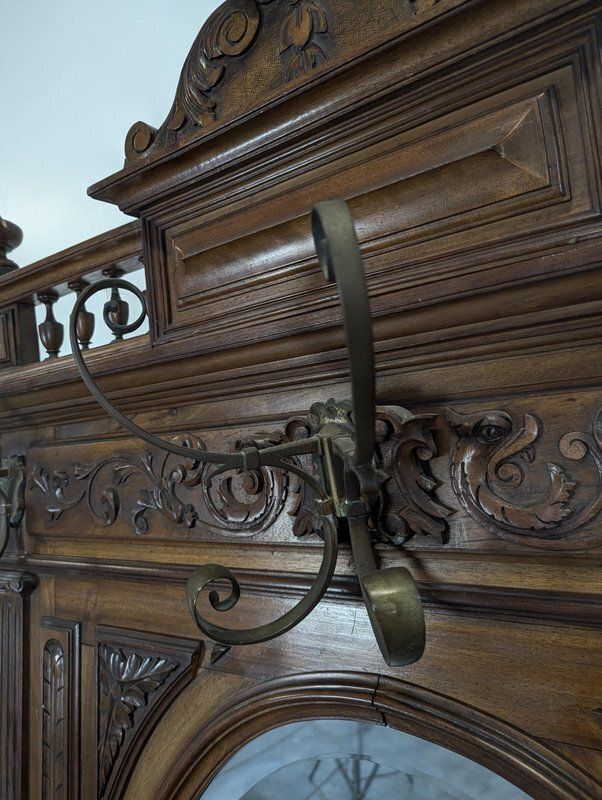Walnut Cloakroom, Late 19th Century photo vintage