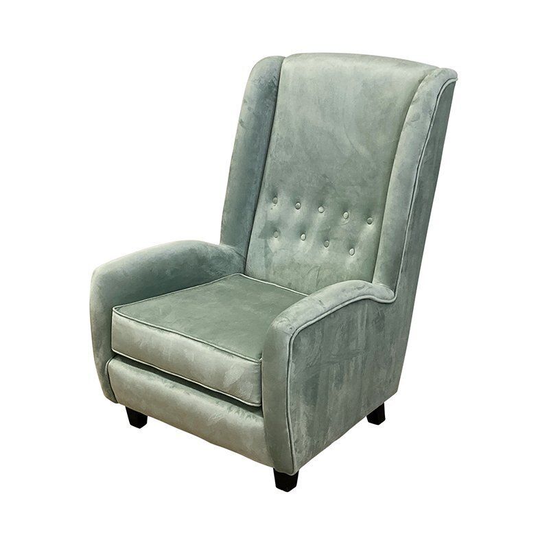Set Of Lounge Chairs In Green Velvet, 1950s photo buy