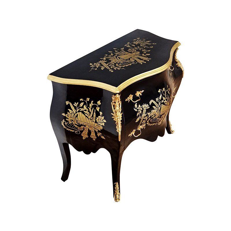 Dresser In Black Lacquered Wood, 1990s photo vinterior