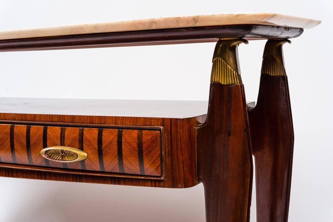 Mid Century Italian Console Table In The Style Of Paolo Buffa, 1950s photo for sale