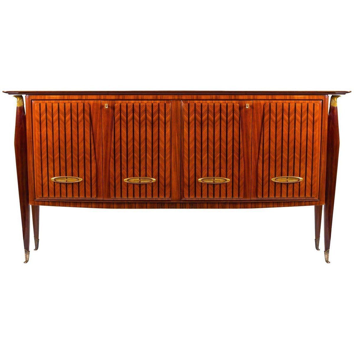 Mid Century Italian Console Table In The Style Of Paolo Buffa, 1950s photo vinterior