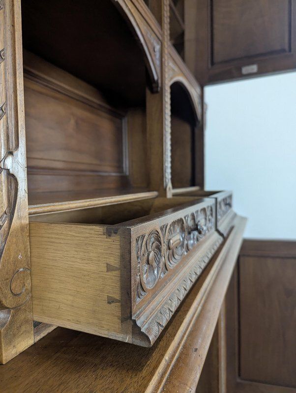 photo for sale Renaissance Style Walnut Buffet By Mercier