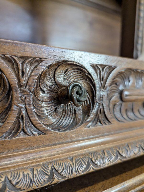 Furniture Renaissance Style Walnut Buffet By Mercier photo