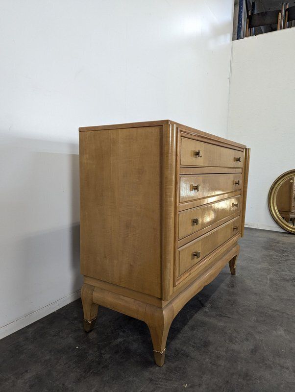 Chest Of Drawers In Maple And Sycamore Wood By André Arbus And René Prou photo for sale