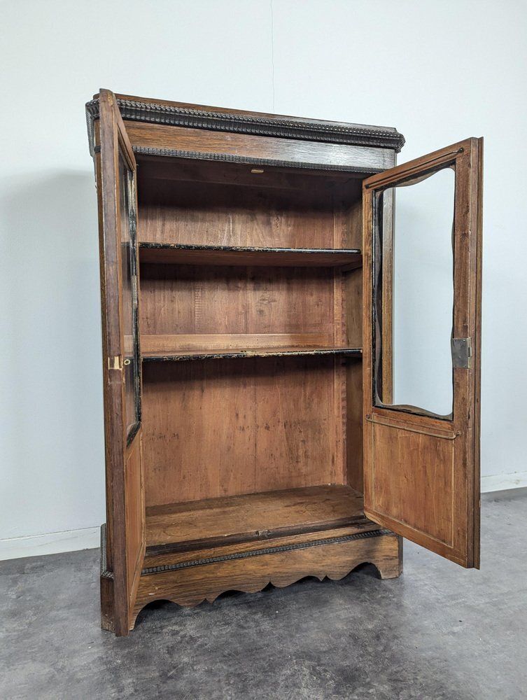 Antique Napoleon III Library In Wood photo Furniture