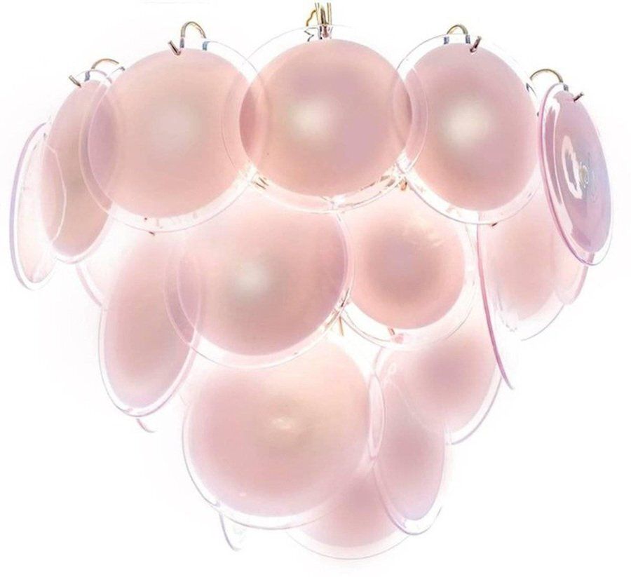 Disc Murano Chandeliers From Vistosi, 1970s, Set Of 2 photo vinterior