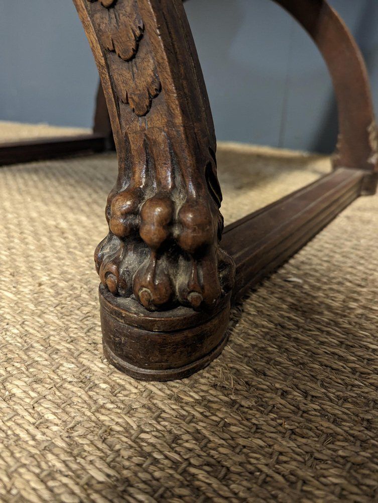photo furniture Set Of Renaissance Style Armchairs In Walnut