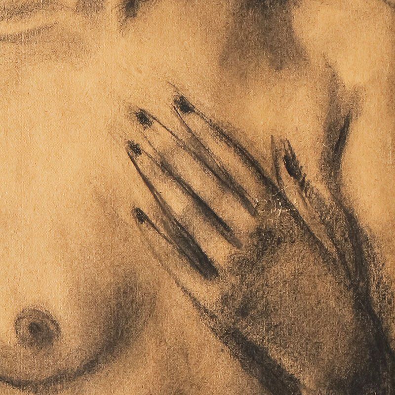 Giacomelli Ferruccio, Nude Of Young Woman, 1954, Drawing On Paper photo 1140.0