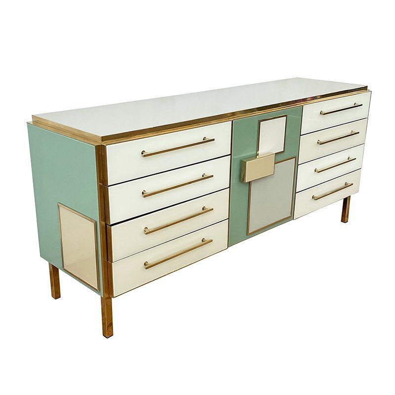 Glass Dresser With Central Door, 1980s photo furniture