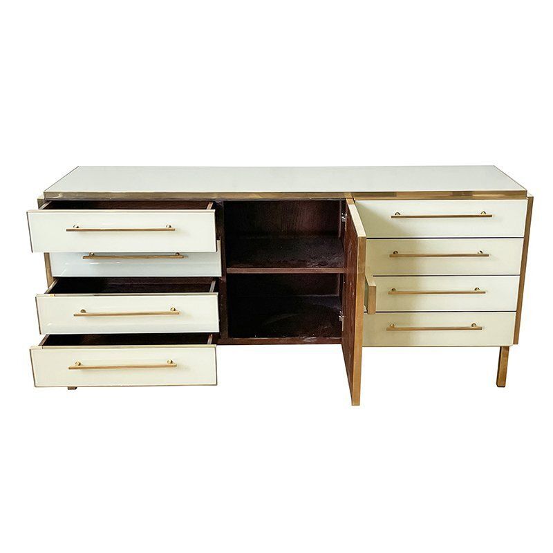 Glass Dresser With Central Door, 1980s photo vinterior