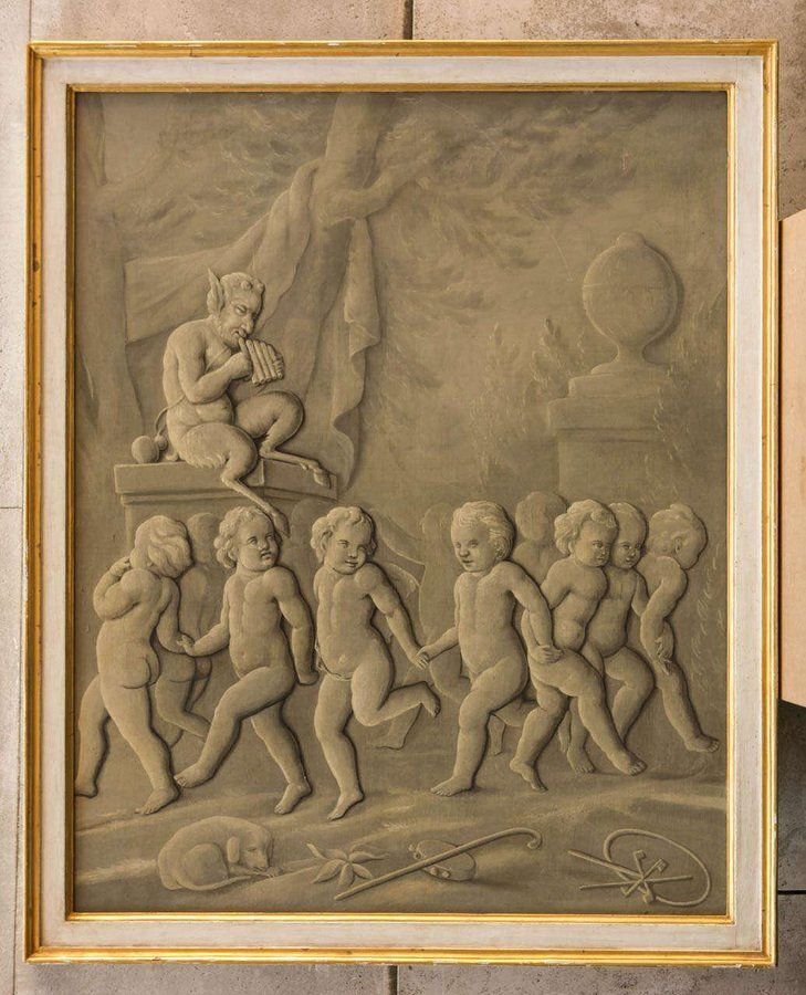 Late 18th Century French Grisaille Painting photo furniture