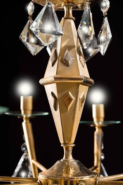 Italian Chandeliers By Gaetano Sciolari, 1980s, Set Of 2 photo Lighting