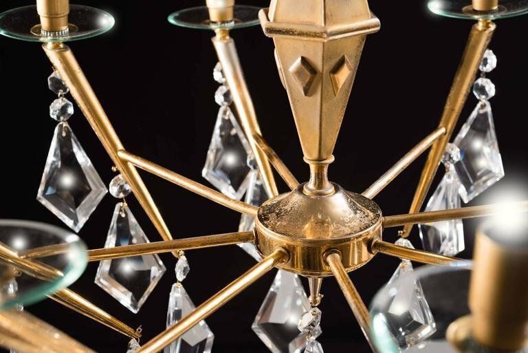 Italian Chandeliers By Gaetano Sciolari, 1980s, Set Of 2 photo 4059.0