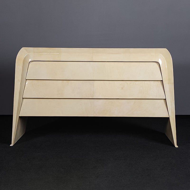 Parchment Chest Of Drawers, 1980s photo 4919.0