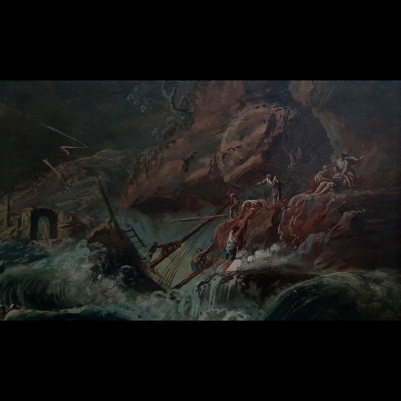 Claude Joseph Vernet, Storm, 1700s, Oil On Canvas photo 2142.0