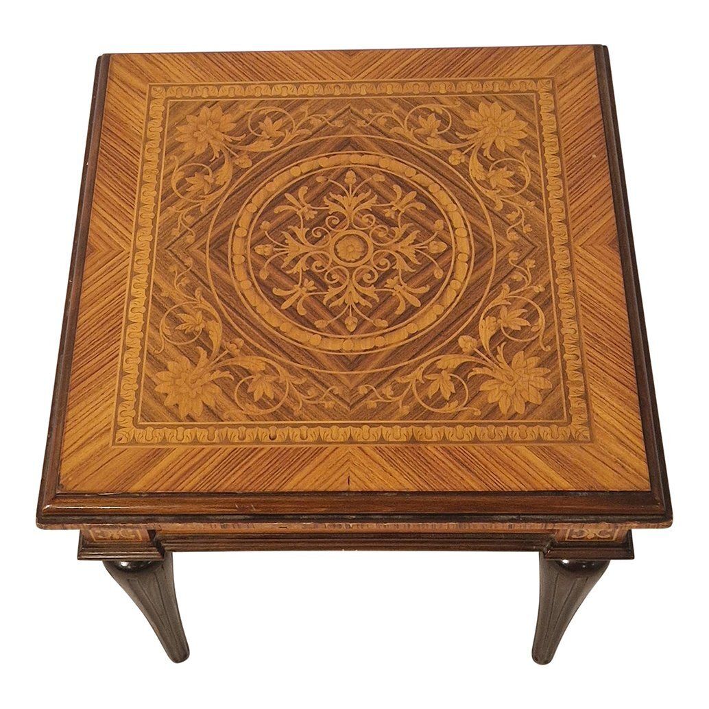 Louis XVI Style Inlaid Coffee Table, 1980s photo 918.0