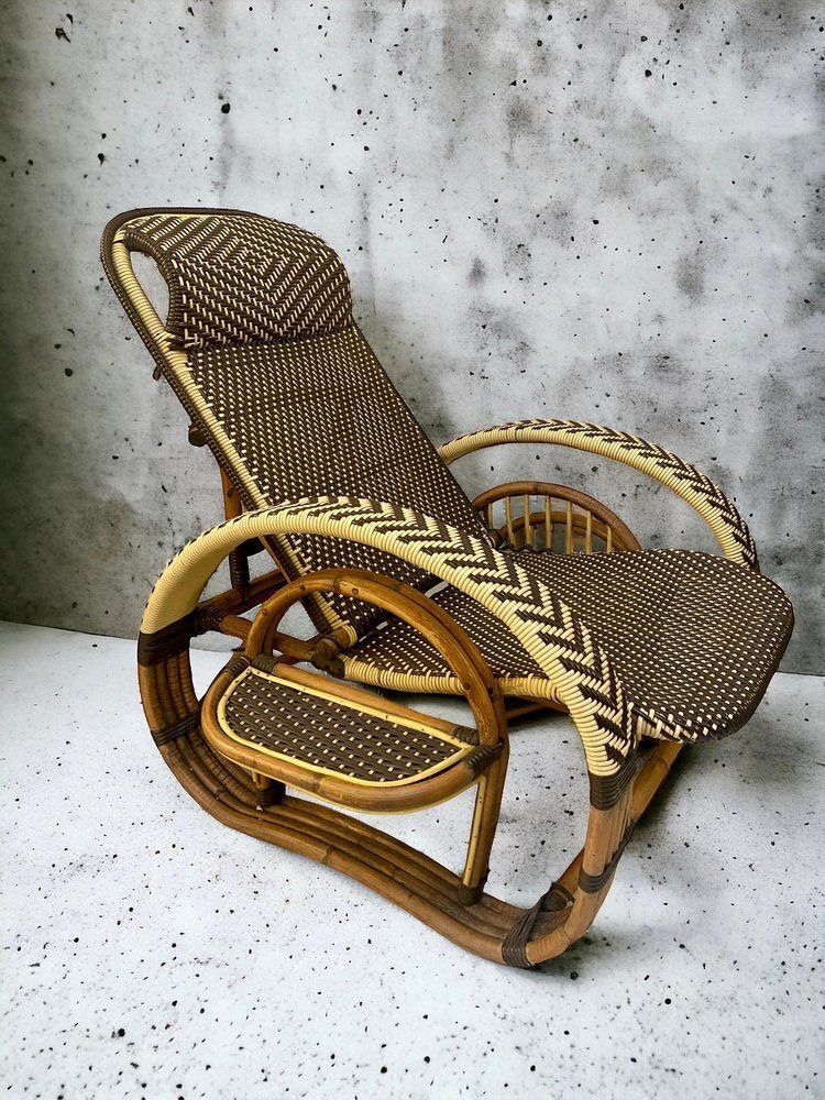 photo furniture Mid Century Adjustable Lounge Chair Attributed To Paul Frankl, 1950s
