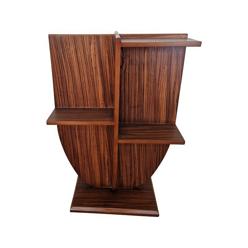 Walnut Magazine Rack, 1980s photo furniture