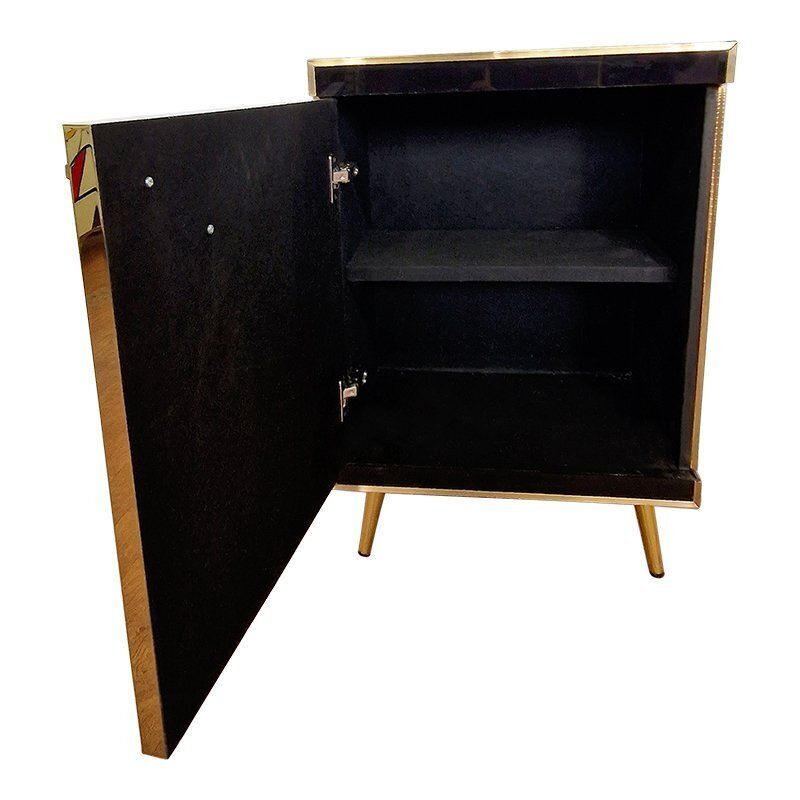 Glass Bedside Table, 1990s photo for sale
