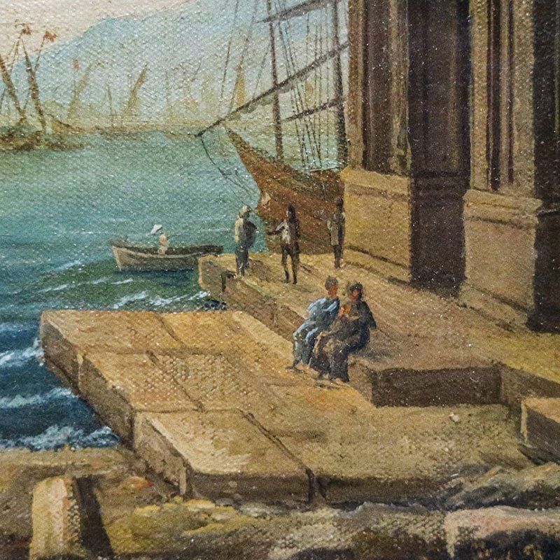 Vittore Zanetti Zilla, Capriccio In Venice, 1909, Oil On Canvas, Framed photo 1696.0
