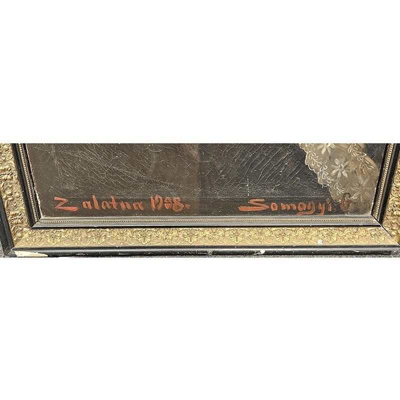 Woman With A Fruit Tray, 1960s, Oil On Canvas photo furniture