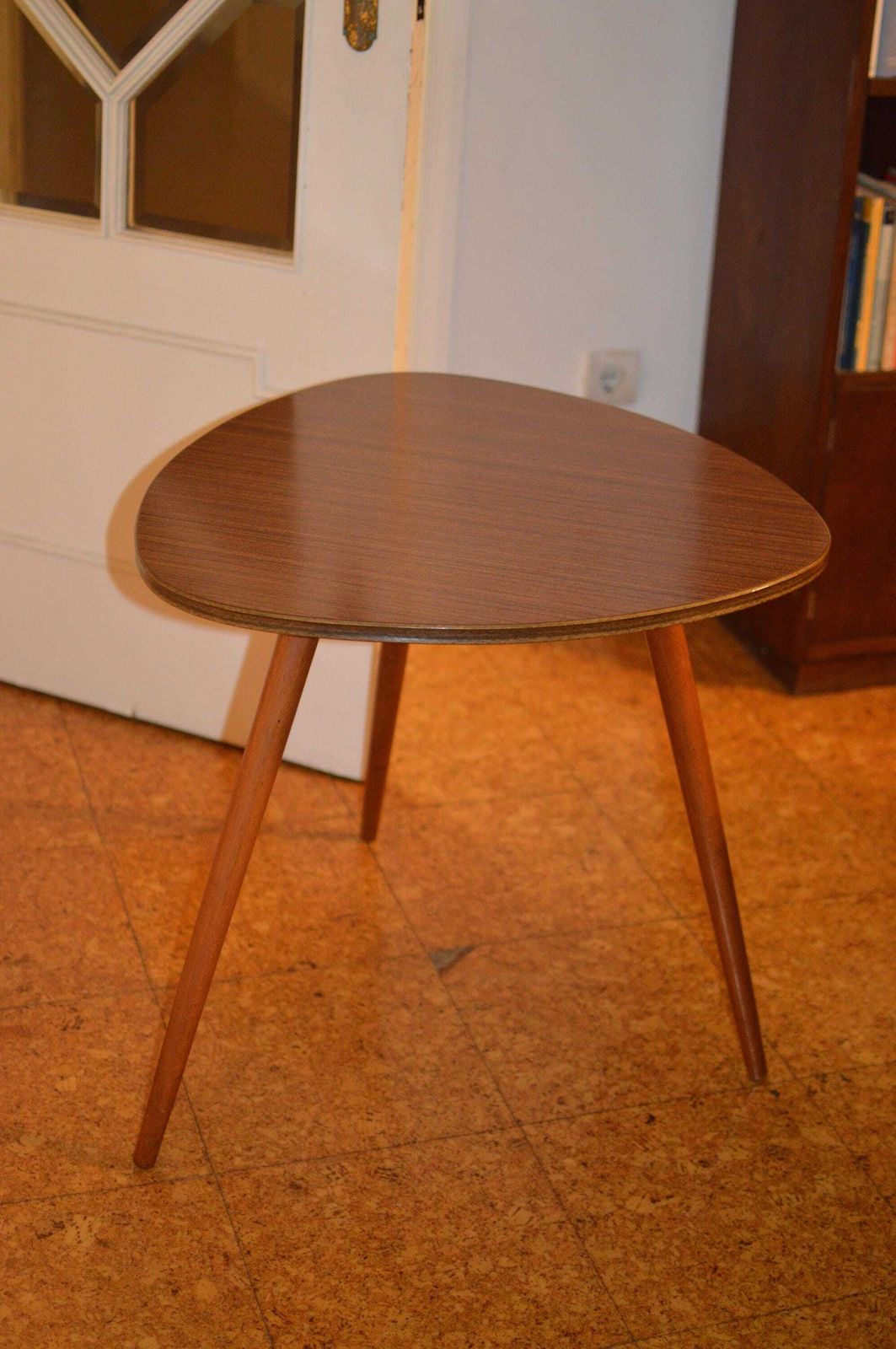 Vintage 50s Mid Century Nordic Modernist Rockabilly Desk Tripod Desk photo for sale