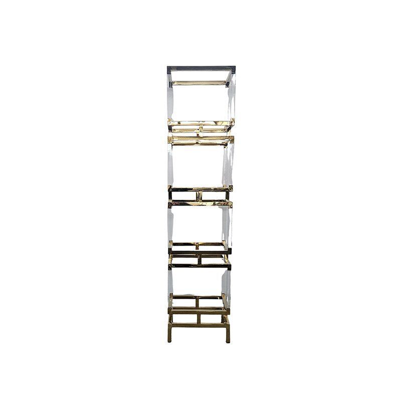 Brass And Acrylic Glass Bookcase, 1980s photo furniture