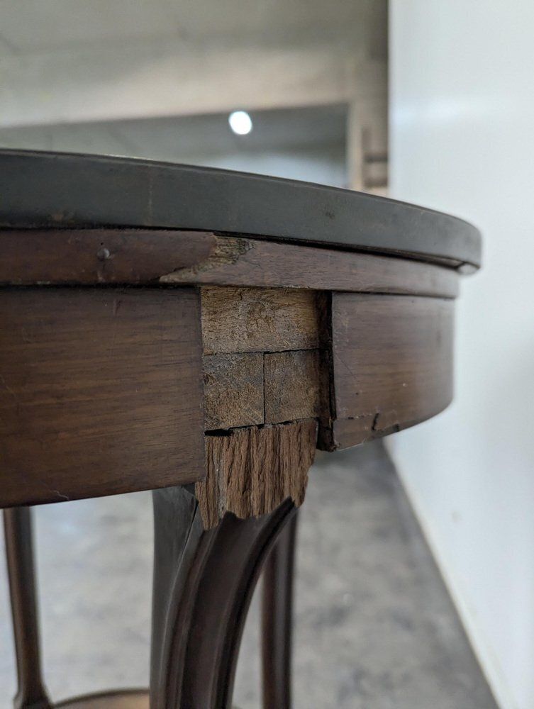 Louis XVI Style Mahogany Bouillotte Or Pedestal Table photo 530.0