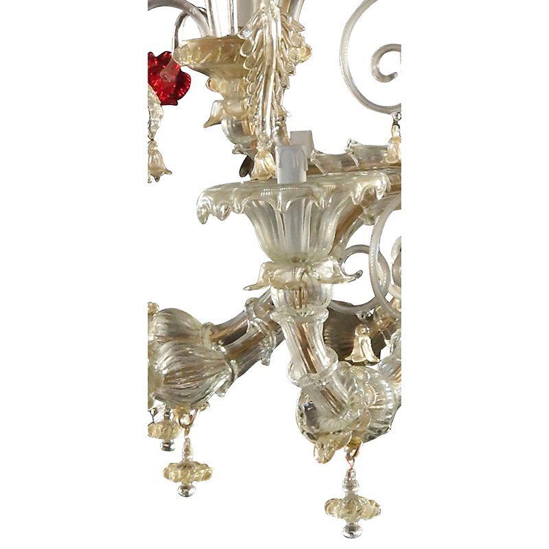 Rezzonico Chandelier In Murano Glass, 1950s photo vinterior